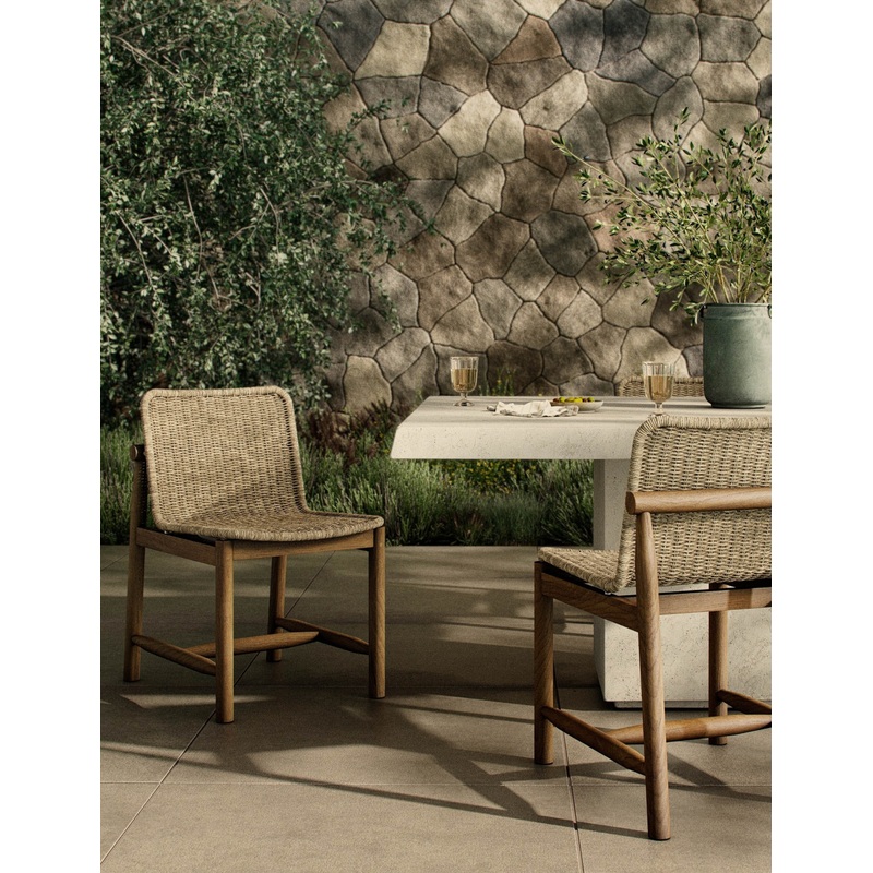 Dume Indoor / Outdoor Dining Chair by Amber Lewis x Four Hands Vintage White