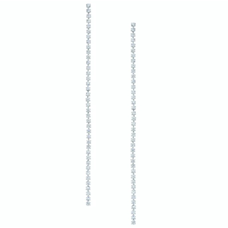 HEPBURN DIAMOND DROP EARRINGS White Gold