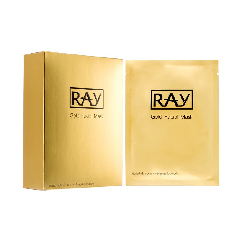 Ray Facial Silk Mask Moisturizing 35ml*10PCS  GOLD FACIAL MASK