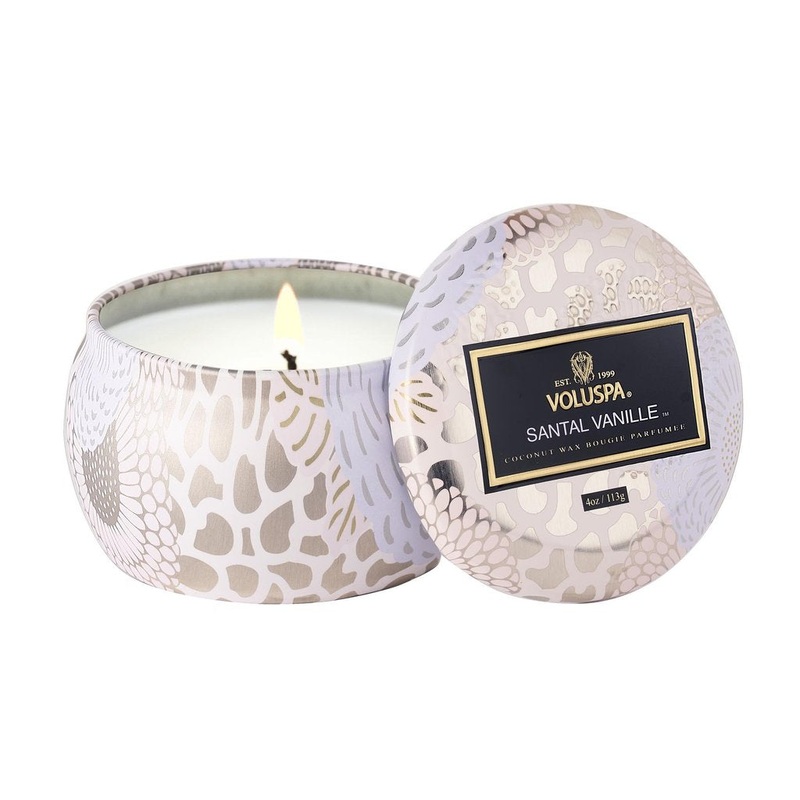 Voluspa Santal Vanille Mini Tin Candle 4 Oz
