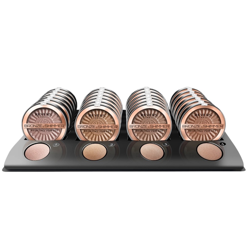 Revers Cosmetics Bronze & Shimmer Powder – Wholesale Display 24 Units (RVBSHIM)