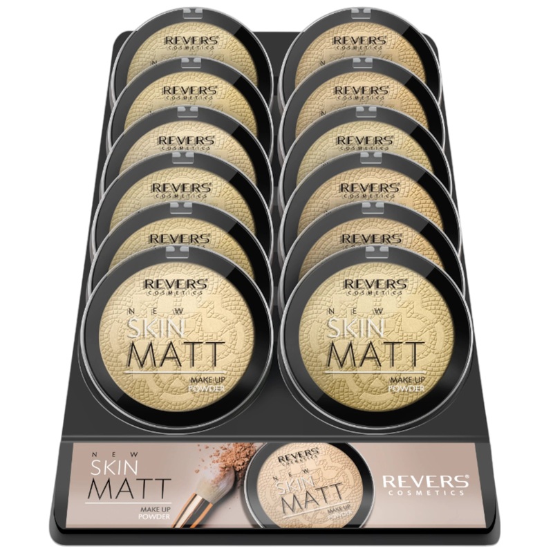 Revers Cosmetics New Skin Matt Mattyfying Powder – Wholesale Display 12 Units (RVMP04)
