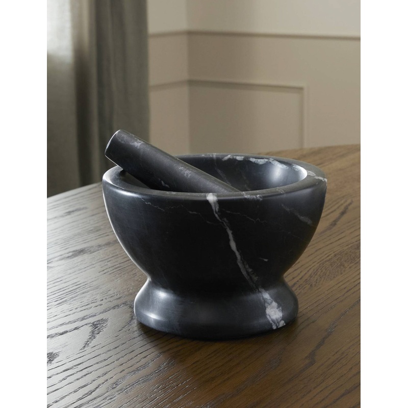Salla Mortar and Pestle Black