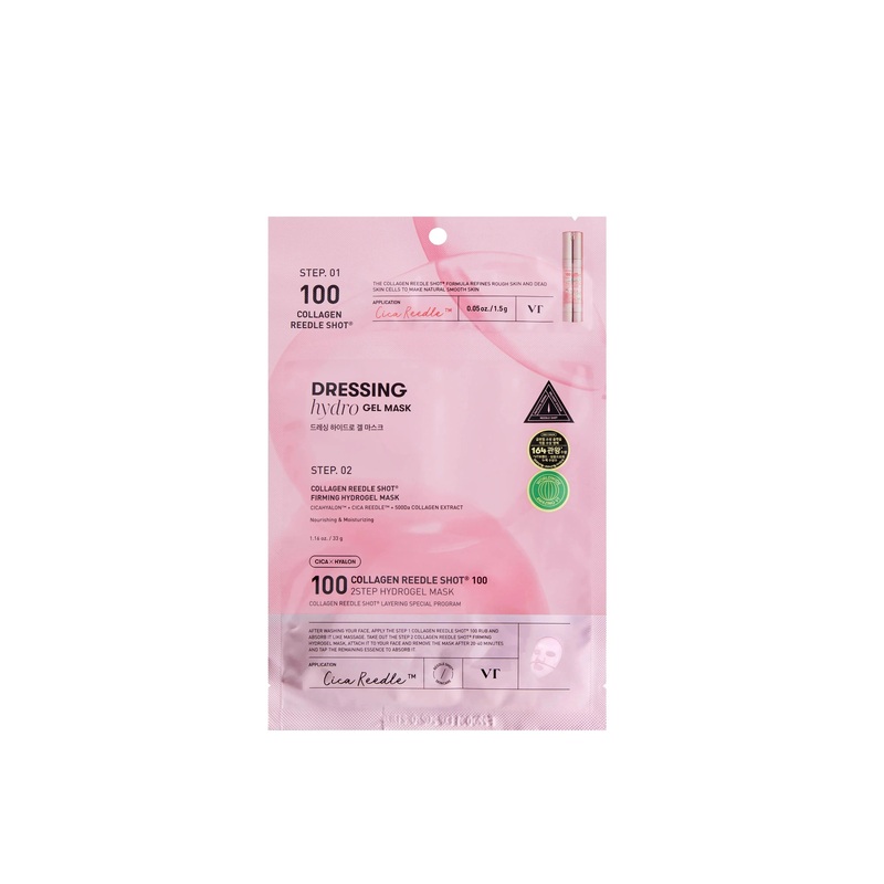 VT Collagen Reedle Shot 100 2-Step HYDROGEL MASK One Time Use