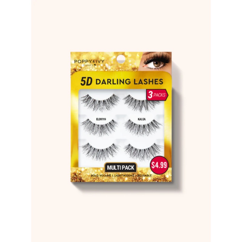 ABNY-P&I 5D DARLING LASHES 3PAIRS – KALEA (3 PCS)