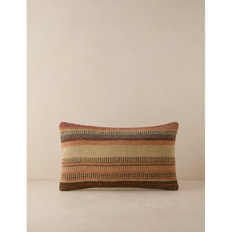 Vintage Lumbar Pillow No. 198, 12″ x 20″