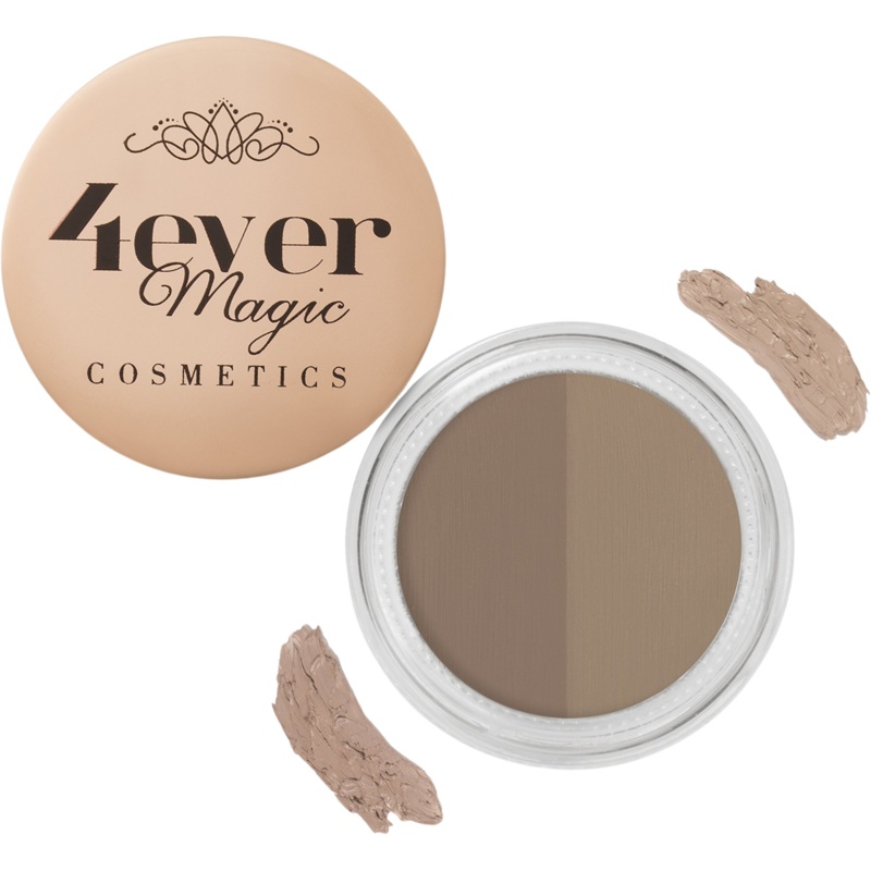 4ever Magic Cosmetics Double Shade Eyebrow Gel + Brush 0.14 oz – Hocus Pocus Blonde