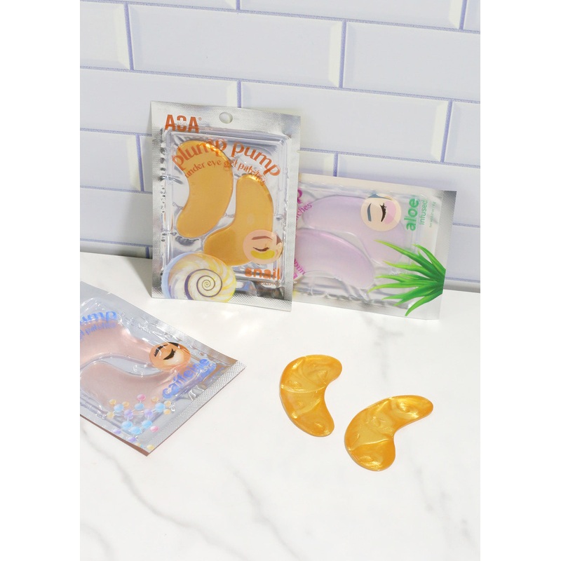 AOA Skin Plump Pump Under Eye Patches Aloe