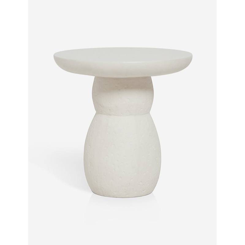 Clouded Round Side Table by Sarah Sherman Samuel