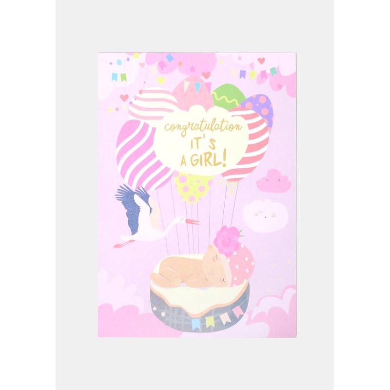It’s A Girl! Greeting Card