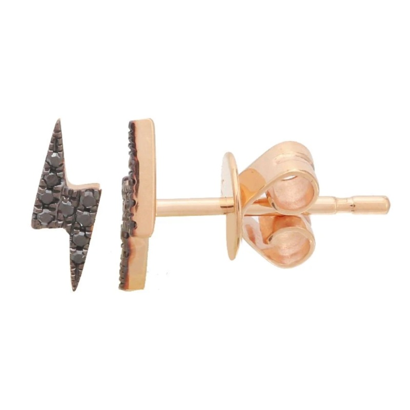 Lightening Bolt Studs Black Diamond