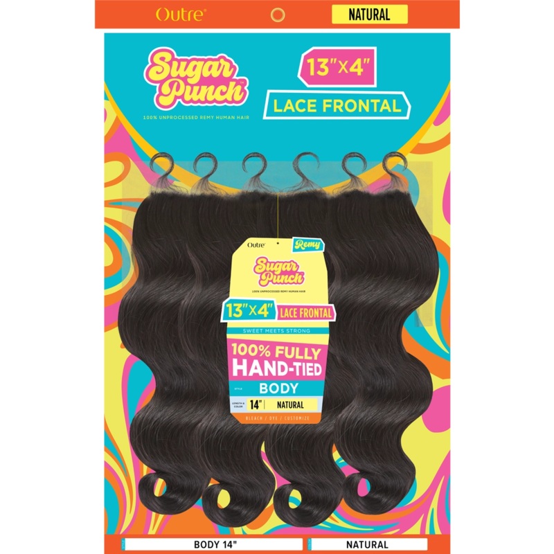 Outre Sugar Punch 4X4 Body Wave Closure 12″ NATURAL