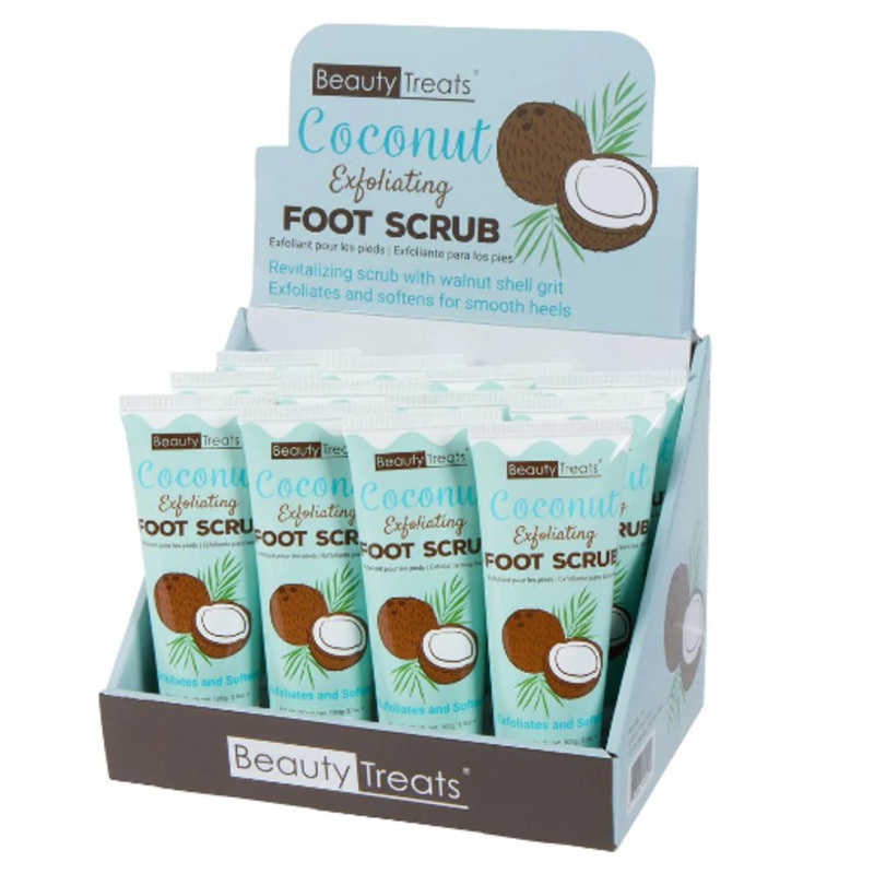 COCONUT EXFOLIATING FOOT SCRUB 3.5OZ (12 PCS)