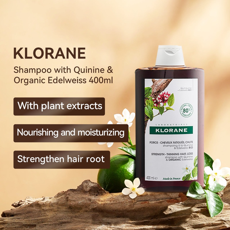 Klorane Shampoo With Quinine & Organic Edelweiss 400ML 400ml
