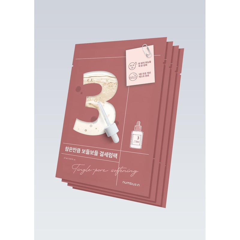 numbuzin No. 3 Tingle-Pore Softening Sheet Mask 1 Mask