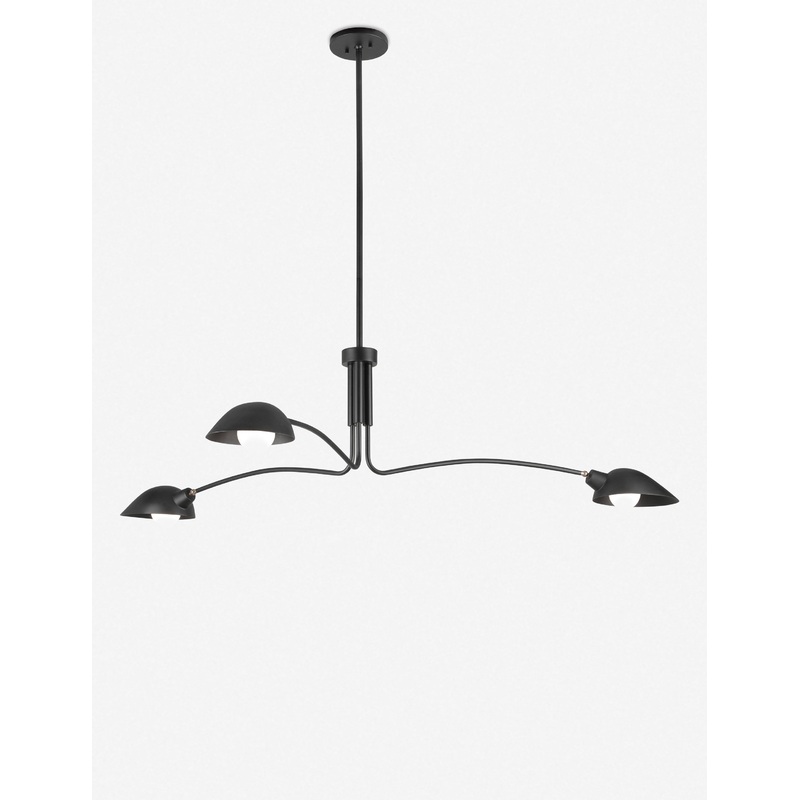 Pugh Chandelier Black 3 Light