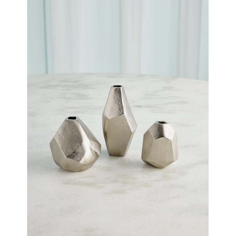 Katyal Decorative Vases (Set of 3) Pewter