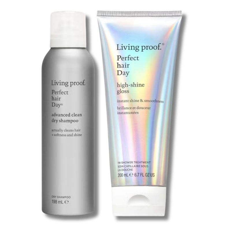 Living Proof Perfect Hair Day (PhD) Advanced Clean Dry Shampoo & High – Shine Gloss Duo