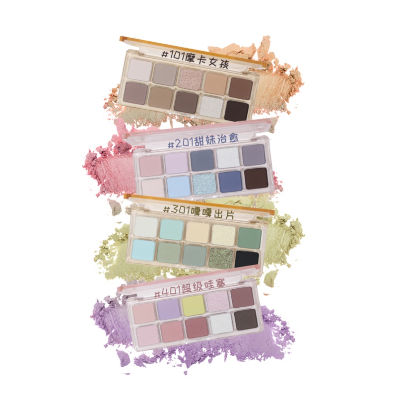 SHEDELLA Spring Color Series Ten Colors Eyeshadow Palette 10g  SC-101 Mocha Girl