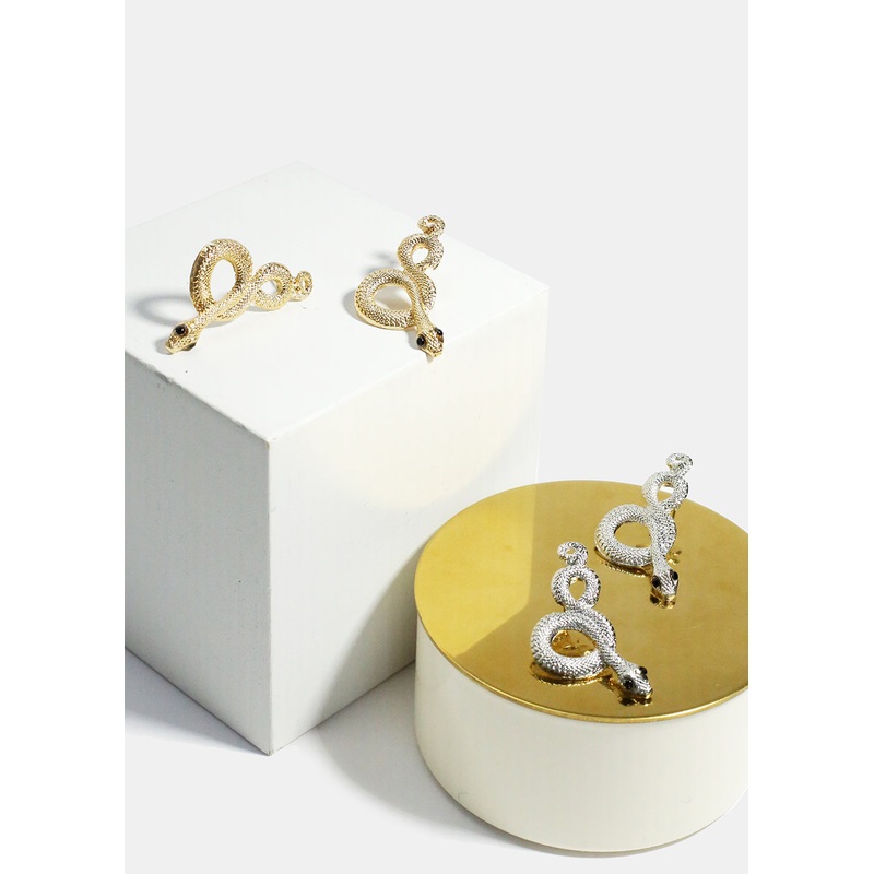 Snake Earrings Gold