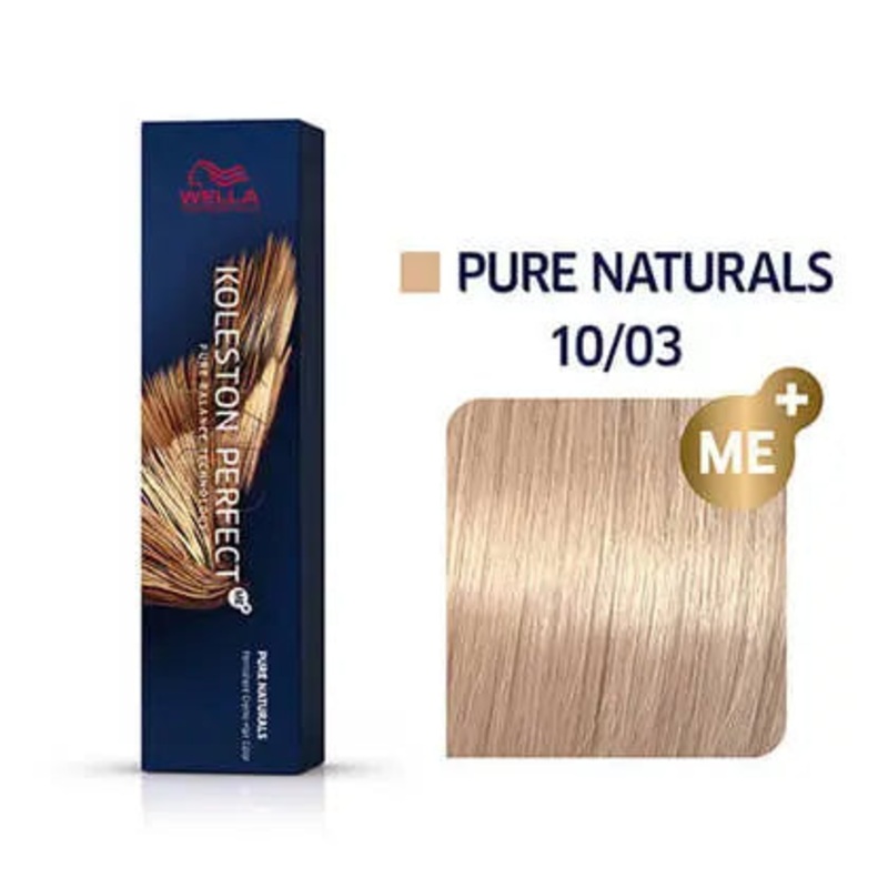 Wella Koleston Perfect Permanent Hair Color – 10/03 Lightest Blonde / Natural Gold