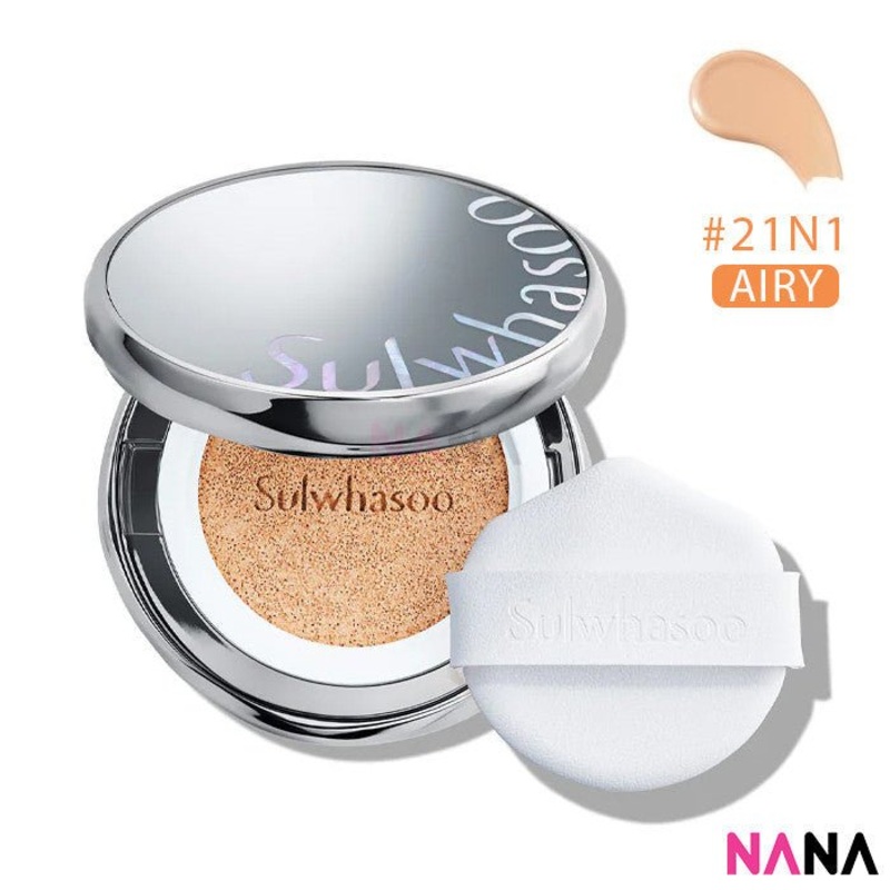 Sulwhasoo Perfecting Cushion Airy SPF50+ PA+++ 21N1 BEIGE (15g + 15g Refill)