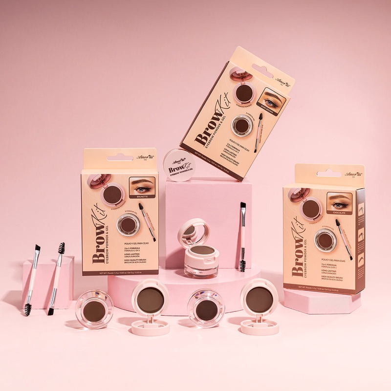 Brow Kit – Eyebrow Powder & Gel Chocolate