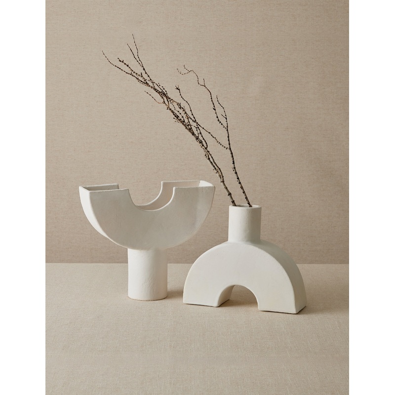 Jumelle Decorative Vase White