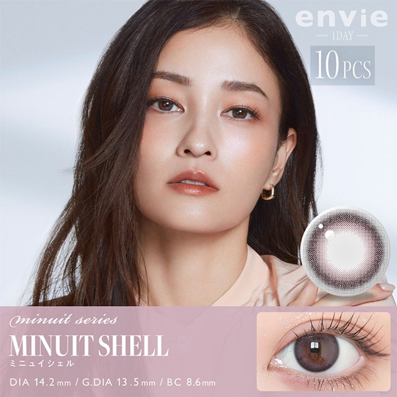 Envie UV One-Day Color Contact Lenses Minuit Shell 0.00