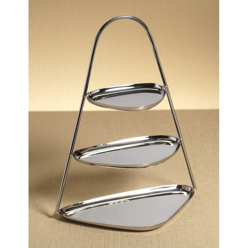 Florina Dessert Stand Polished Nickel