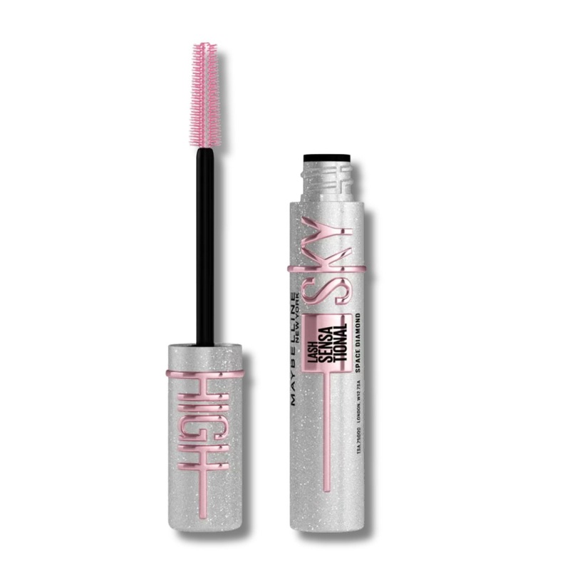 Maybelline Mascara Lash Sensational Sky High Volumizing & Thickening Eyelash Lengthening, Top Coat, Space Diamond 8ml