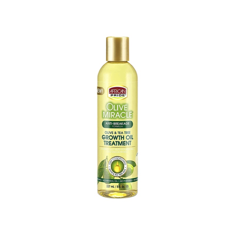 African Pride Olive Miracle Olive & Tea Tree Growth Oil Treatment 8 oz