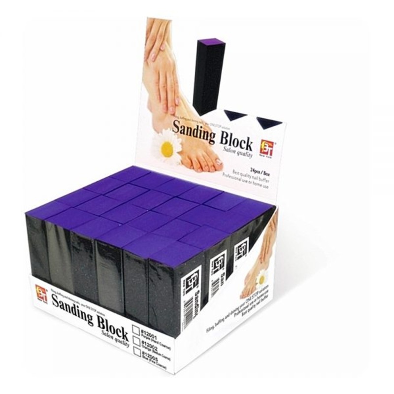 Beauty Town Hard Coarse Sanding Block Purple #12001 PURPLE/HARD COARSE (12001)