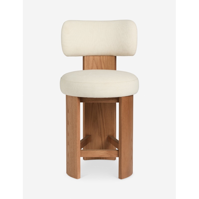 Brisbane Counter Stool Ivory Performance Linen Counter