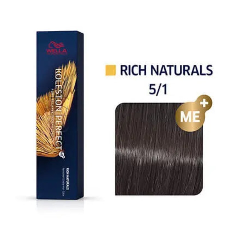 Wella Koleston Perfect Permanent Hair Color – 5/1 Light Brown / Ash
