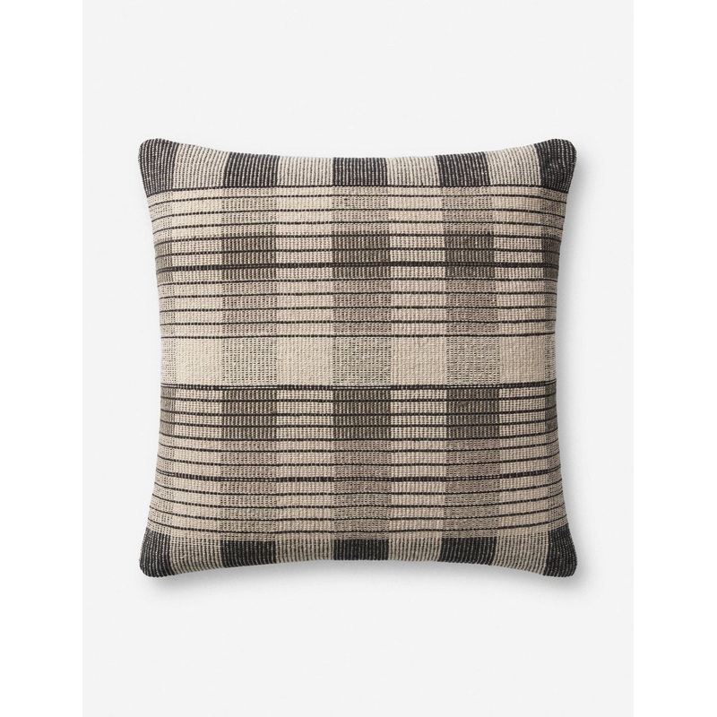 Blythe Pillow by Amber Lewis x Loloi Ivory and Black Down