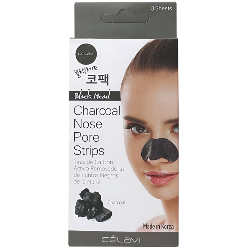 Celavi Charcoal Nose Pore Strips – Wholesale Display 24 Units (NP002B)