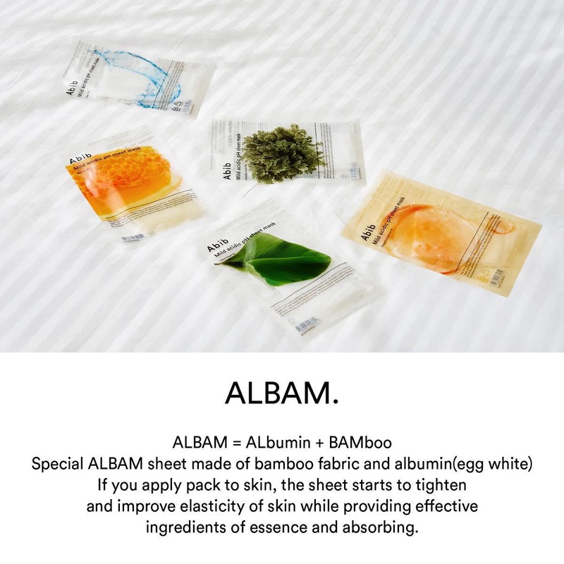 Abib Sheet Mask  17g Mild Acidic PH Rose Fit PH