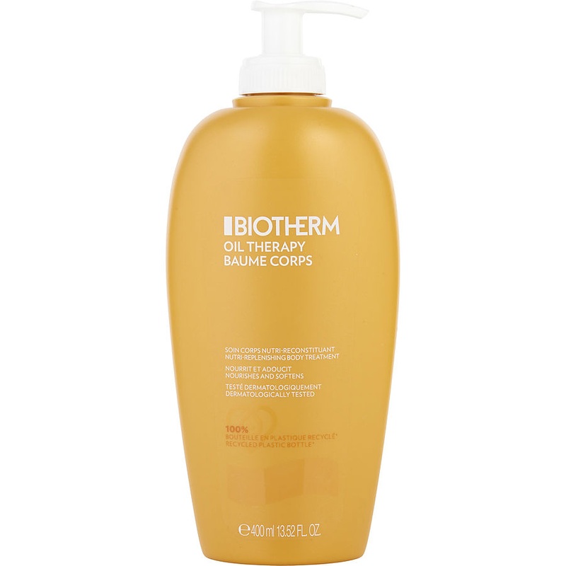 BIOTHERM oil therapy baume corps nutri-replenishing body treatment with apricot oil (for dry skin)  -400ml/13.52oz