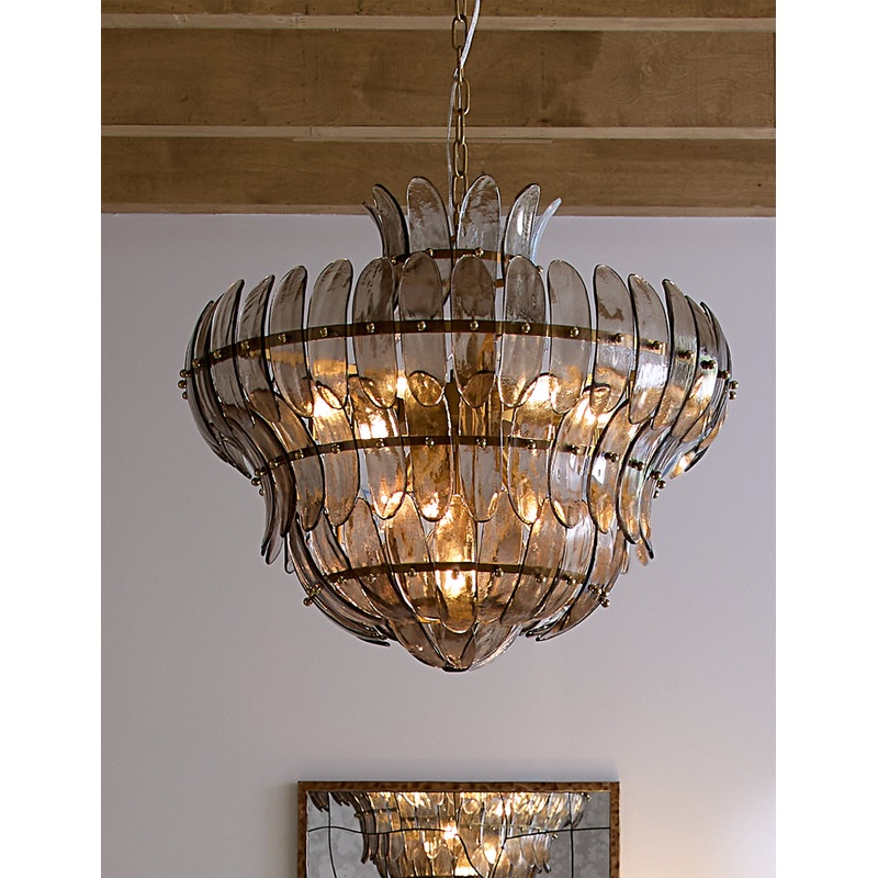 Parvaiz Chandelier Smoky Taupe 26″Dia