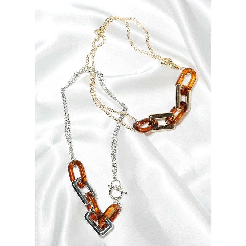 Tortoise Linked Necklace Gold