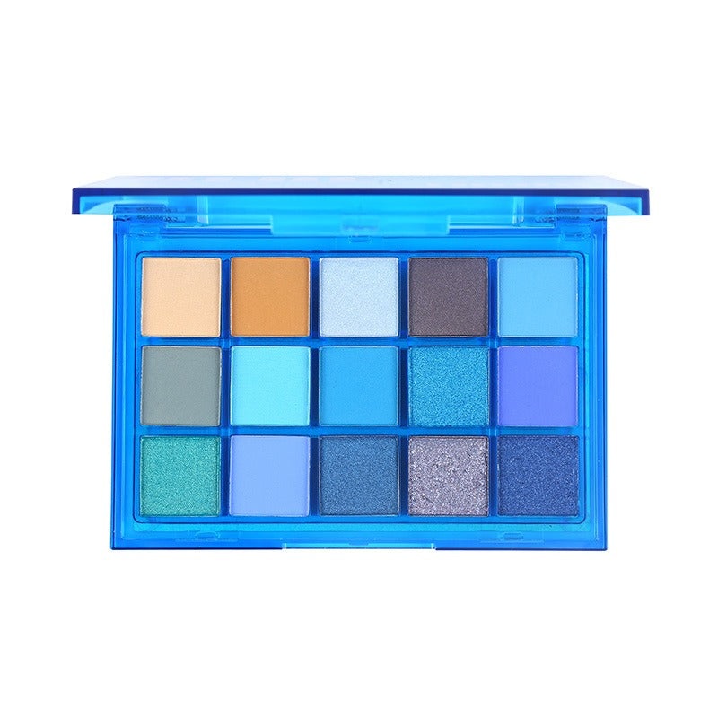 UCANBE 15 Colors Eyeshadow Palette Blue Tonic 10.8g Blue Tonic 10.8g
