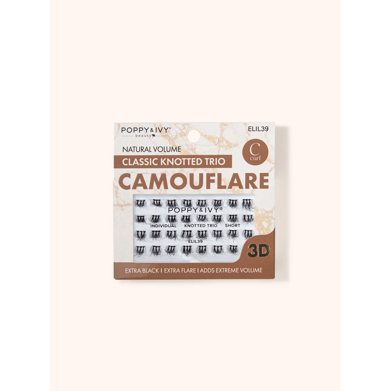 Camouflare Classic Knotted Trio Individual Lash ELIL39 Short