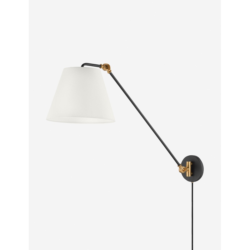 Navin Plug-In Sconce by Colin King x Troy Lighting Black
