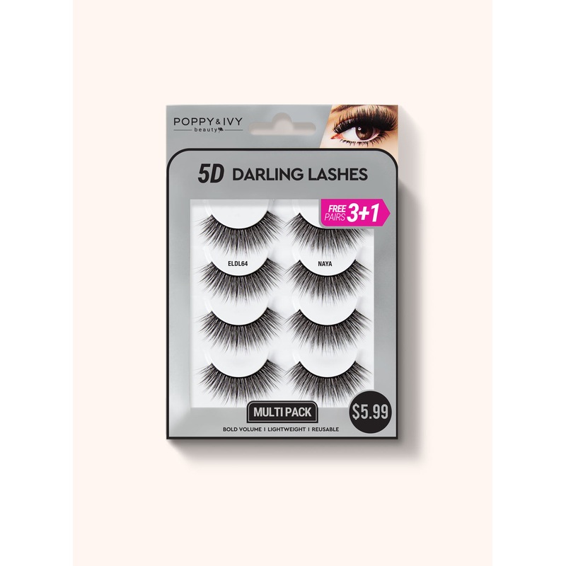 5D Darling Lashes – 4 Pairs ELDL61 Cecilia
