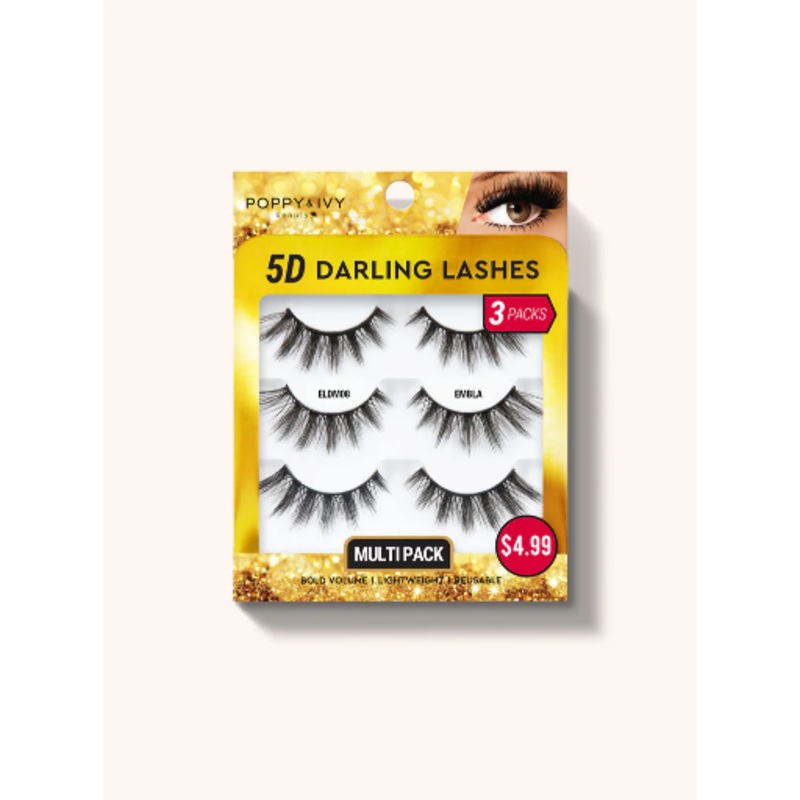 ABNY-P&I 5D DARLING LASHES 3PAIRS – EMBLA (3 PCS)