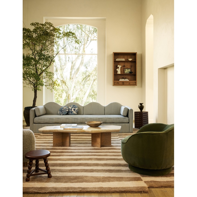 Askel Hand-Knotted Wool Rug by Sarah Sherman Samuel Natural 6′ x 9′