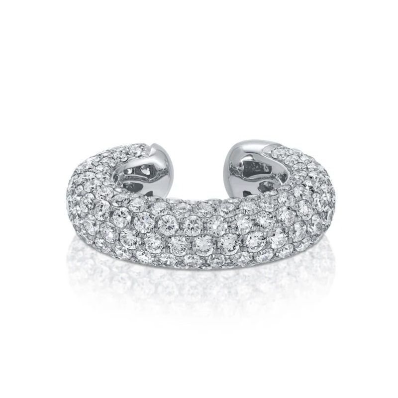 DIAMOND COSMO EAR CUFF White Gold