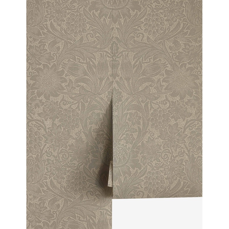 Pure Sunflower Wallpaper by Morris & Co. Taupe and Sand