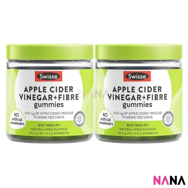 Swisse Apple Cider Vinegar + Fibre Gummies 45 Gummies x2